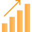 Bar chart icon 64x64