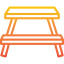 Picnic table icon 64x64