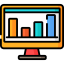 Bar chart icon 64x64
