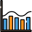 Bar chart icon 64x64