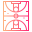 Баскетбольная площадка иконка 64x64
