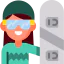 Snowboarder icon 64x64