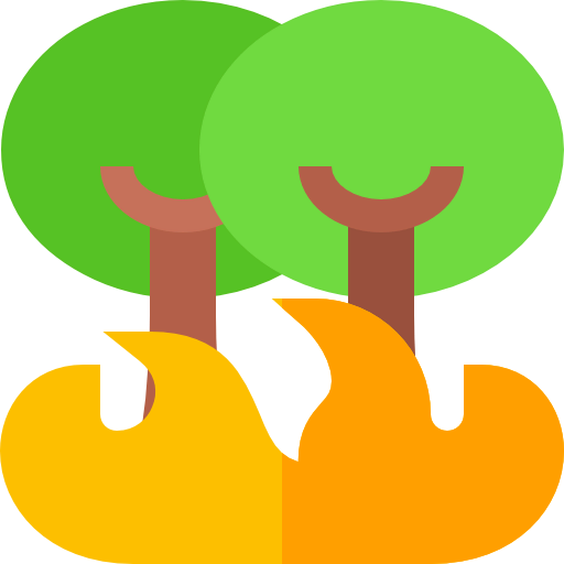 Forest fire icon