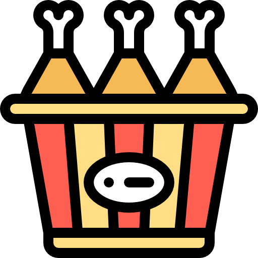 Chicken bucket icon