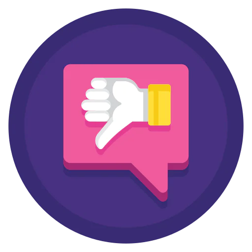 Dissatisfied icon