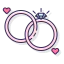 Wedding rings icon 64x64