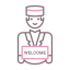 Flight attendant ícono 64x64