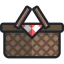 Picnic basket icon 64x64