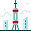 Oriental pearl tower アイコン 64x64