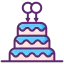 Wedding cake icon 64x64