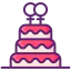 Wedding cake icon 64x64
