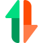 Up and down arrows Symbol 64x64