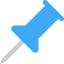 Push pin icon 64x64