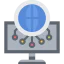 Globe grid アイコン 64x64