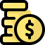 Dollar coin biểu tượng 64x64