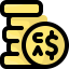 Dollar coin biểu tượng 64x64