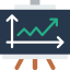 Line chart icon 64x64