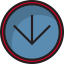 Down arrow icon 64x64