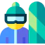 Snowboarder icon 64x64