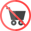 No shopping cart Symbol 64x64