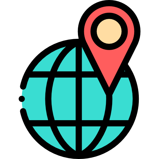 Globe grid icon