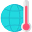 Global warming icon 64x64