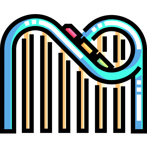 Roller coaster icon
