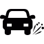 Car tire blowout icon 64x64