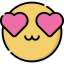 Heart eyes іконка 64x64