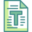 Текстовая бумага иконка 64x64