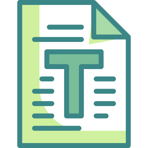 Text paper icon