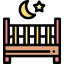Baby bed icon 64x64
