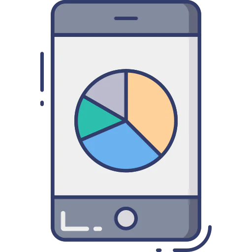 Pie graph icon