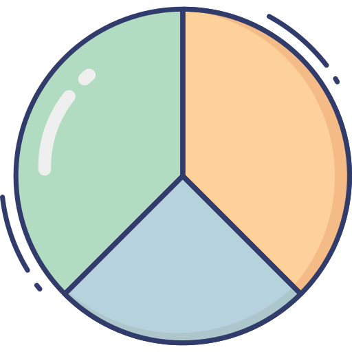 Pie graph icon