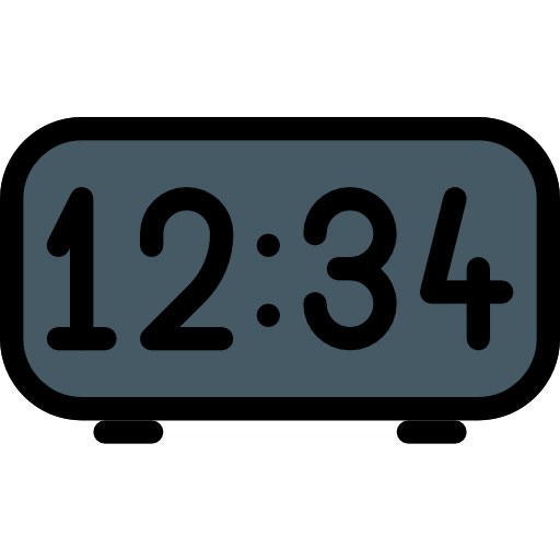 Digital clock icon