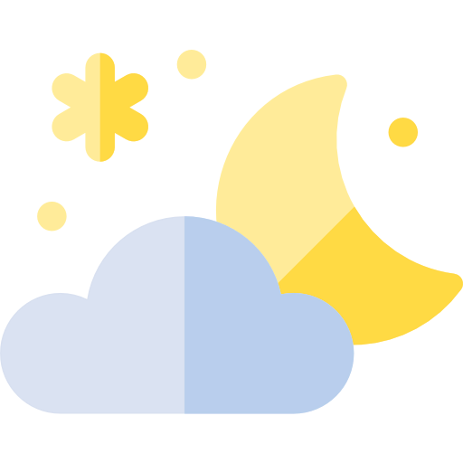 Cloudy night icon