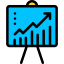 Line chart Ikona 64x64