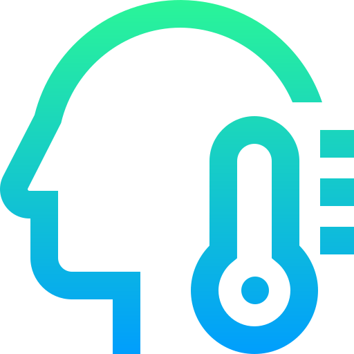 High temperature icon