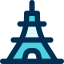 Eiffel tower icon 64x64