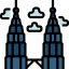 Petronas towers icon 64x64