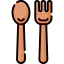 Wooden tableware icon 64x64
