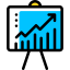 Line chart icon 64x64