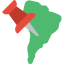 South america icon 64x64