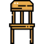 Wooden chair icon 64x64