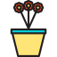 Plant pot icon 64x64