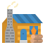 Wood cabin icon 64x64