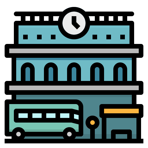 Bus stop icon