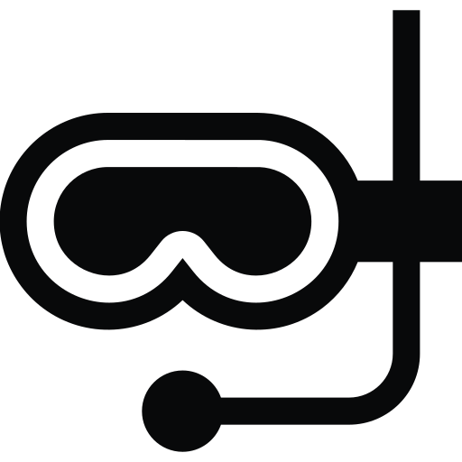 Diving mask icon