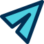 Paper plane icon 64x64