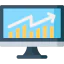 Bar chart icon 64x64